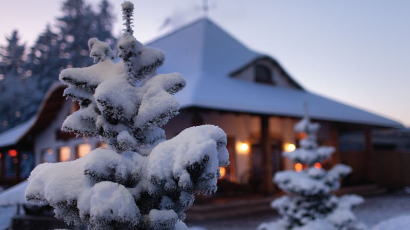 Winter Snowy House