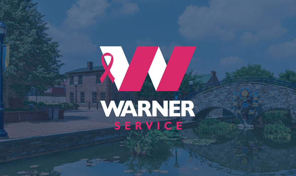 Warner Service Pink Ribbon Logo